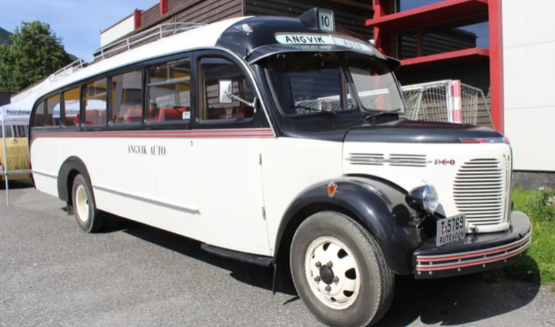 Eneste bevarte buss i Norge fra Reo !