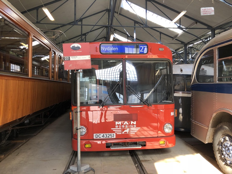 Bussen i museet på Majorstua